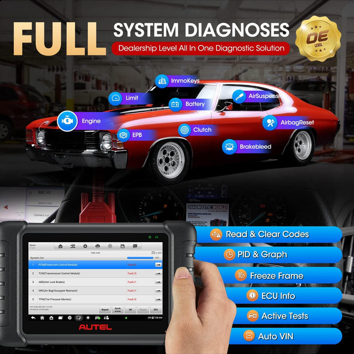 Autel MX808S Automotive Diagnostic Tool - NZ Edition