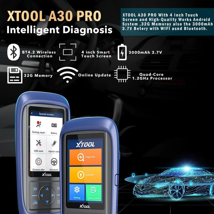 XTOOL A30 PRO Full Systems All Makes Diagnostic Tool