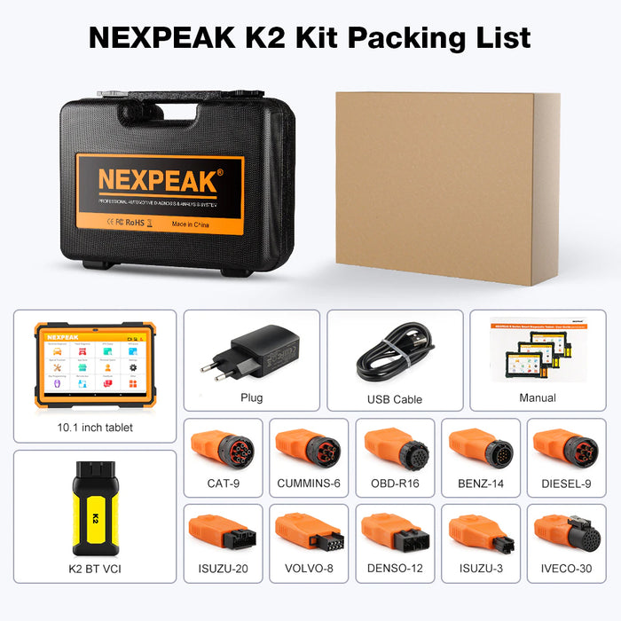 Nexpeak K2 Truck Scan Tool Android System