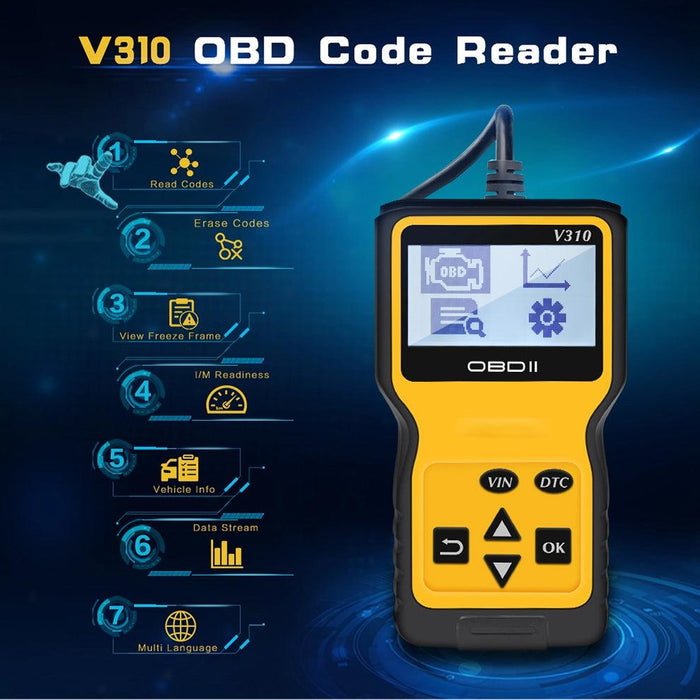 V310 OBD2 Engine Code Reader - Stahlcar Scan Tools