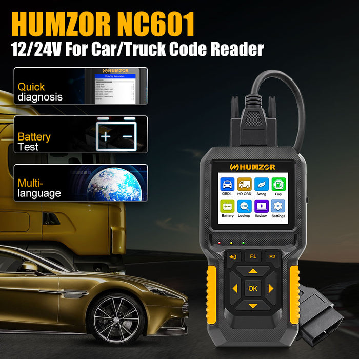 Humzor NC601 Truck + Car OBD2 Code Reader