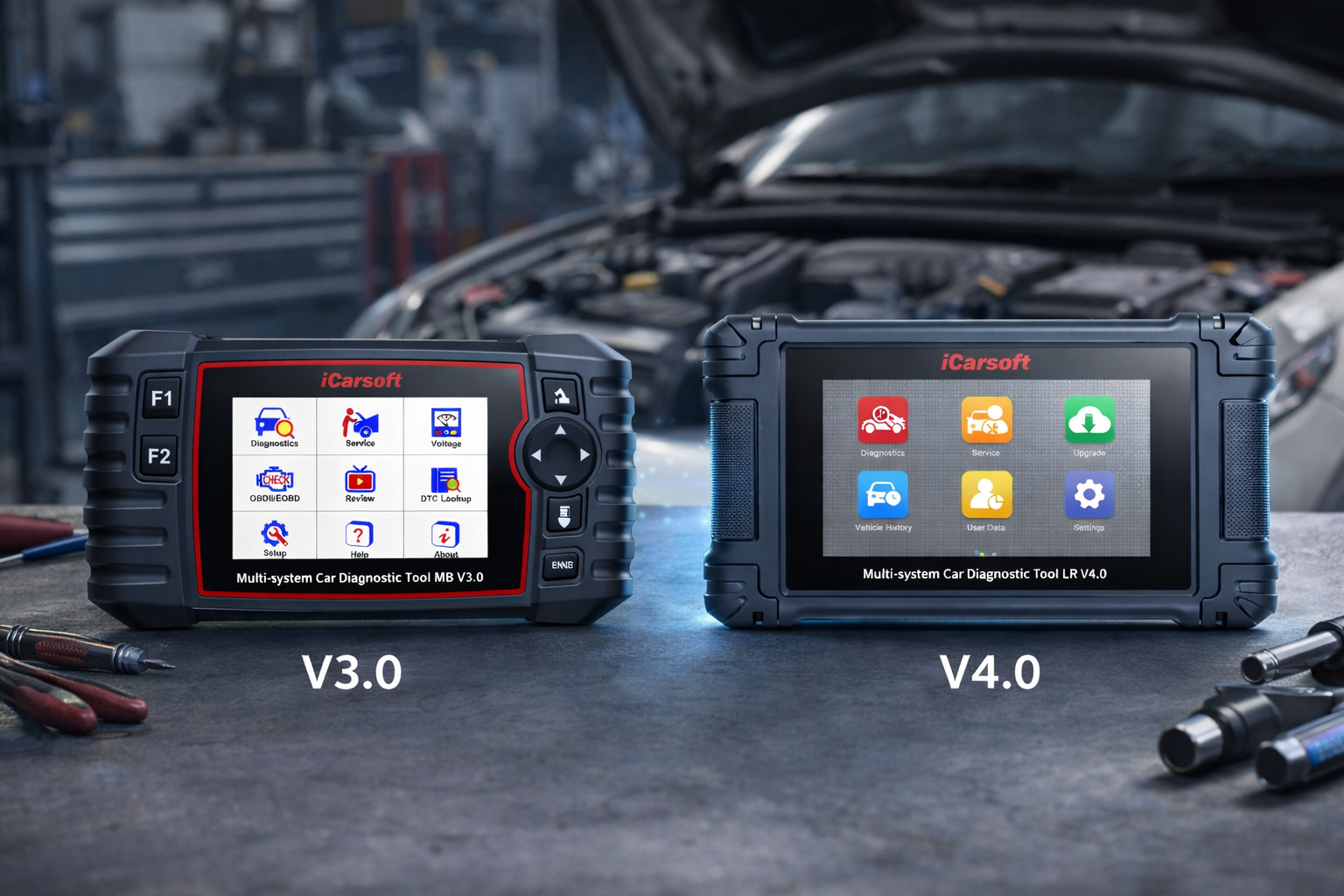 iCarsoft V3 vs V4: What’s the Difference?