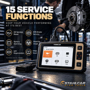 Thinkcar Reader 8 service functions including oil reset, EPB, battery matching, DPF and TPMS on supported vehicles