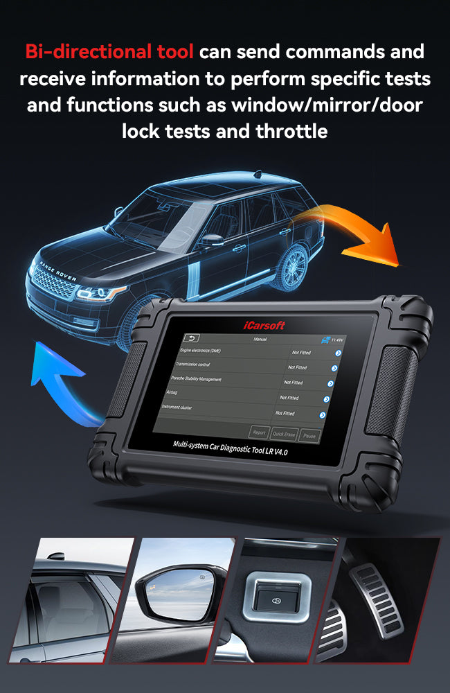 iCarsoft LR v4.0 Land Rover/Jaguar (+2 other Brands) Scan Tool