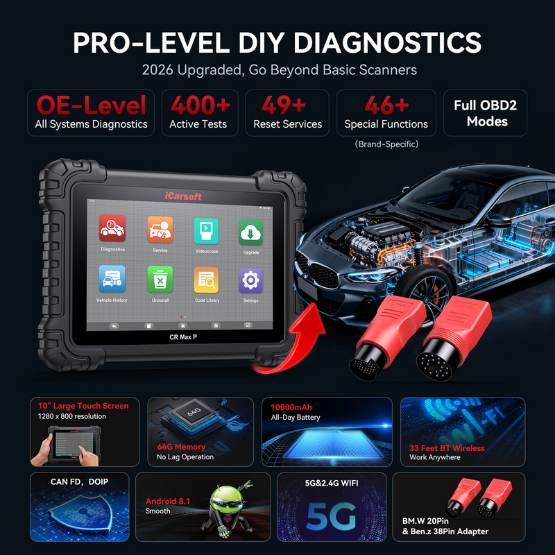 iCarsoft CR Max P All Systems All Makes Pro Scan Tool