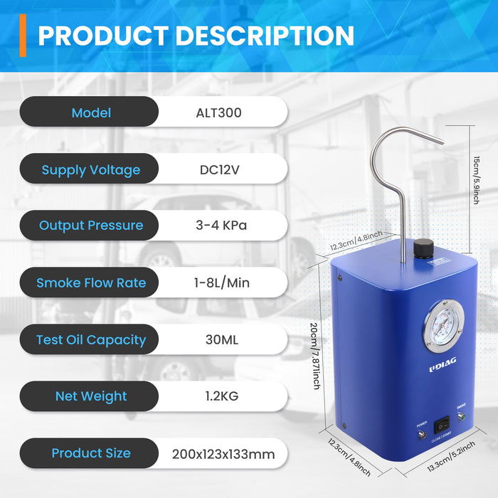 UDIAG ALT300 Automotive Smoke Leak Tester