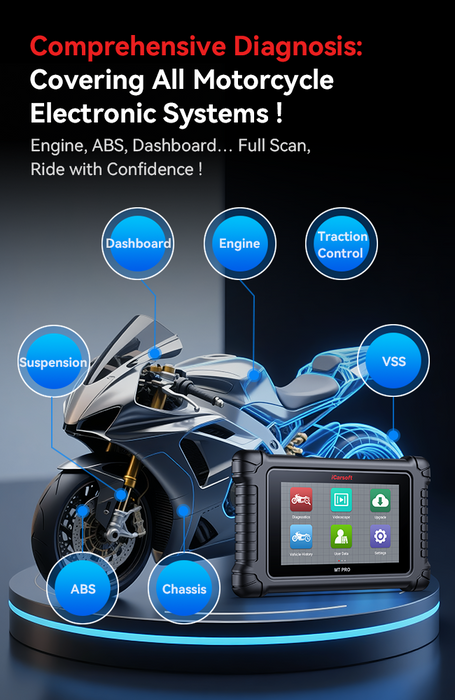 iCarsoft MT Pro All Makes Motorcycle Scan Tool