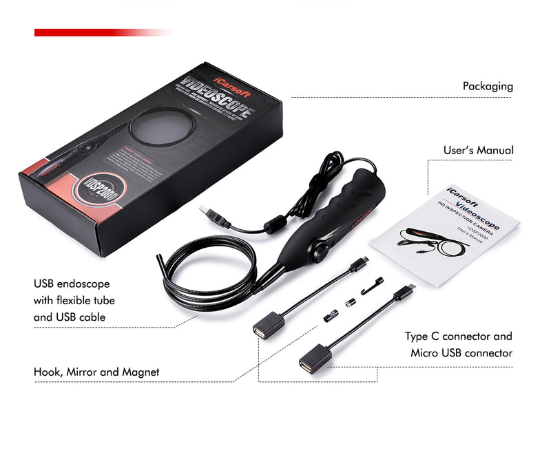 iCarsoft VDSP2000 Videoscope for CR Max BT