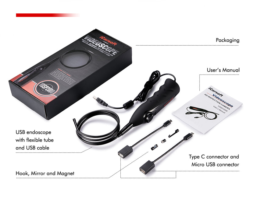 iCarsoft VDSP2000 Videoscope for CR Max BT