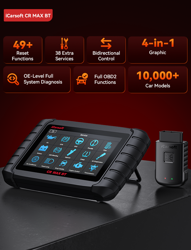 iCarsoft CR Max BT Wireless Android Pro Scan Tool