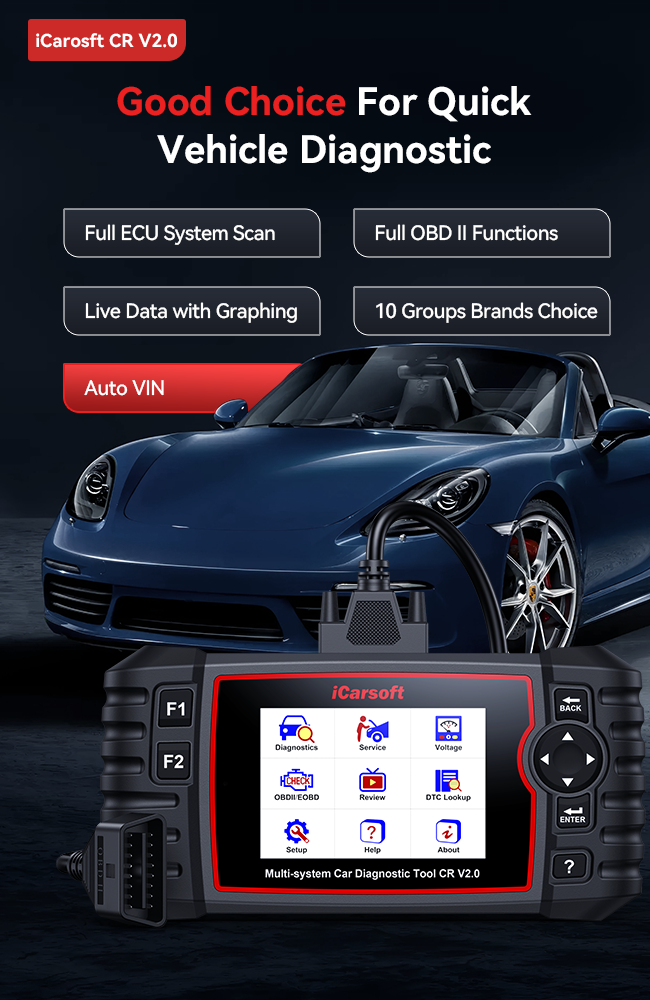 iCarsoft CR V2.0 All Systems Scan Tool