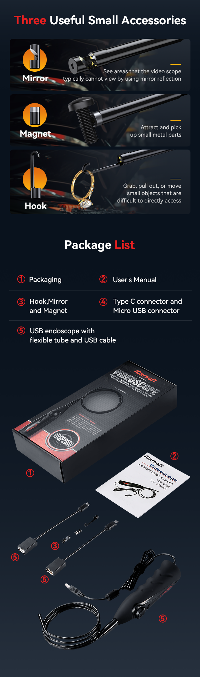 iCarsoft VDSP2000 Videoscope For CR MAX Range