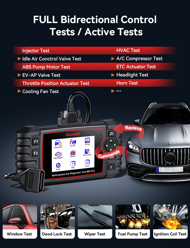 iCarsoft MB V3.0 Benz/Sprinter/Smart Diagnostic Scan Tool