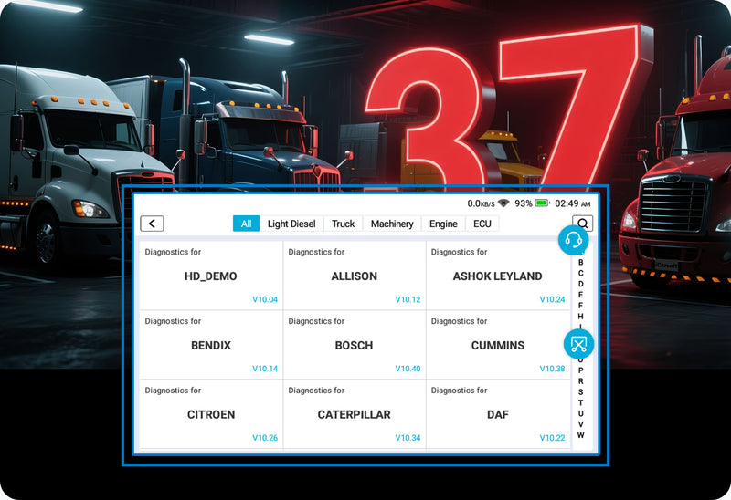 iCarsoft HD V4.0 Heavy Duty Truck Scan Tool