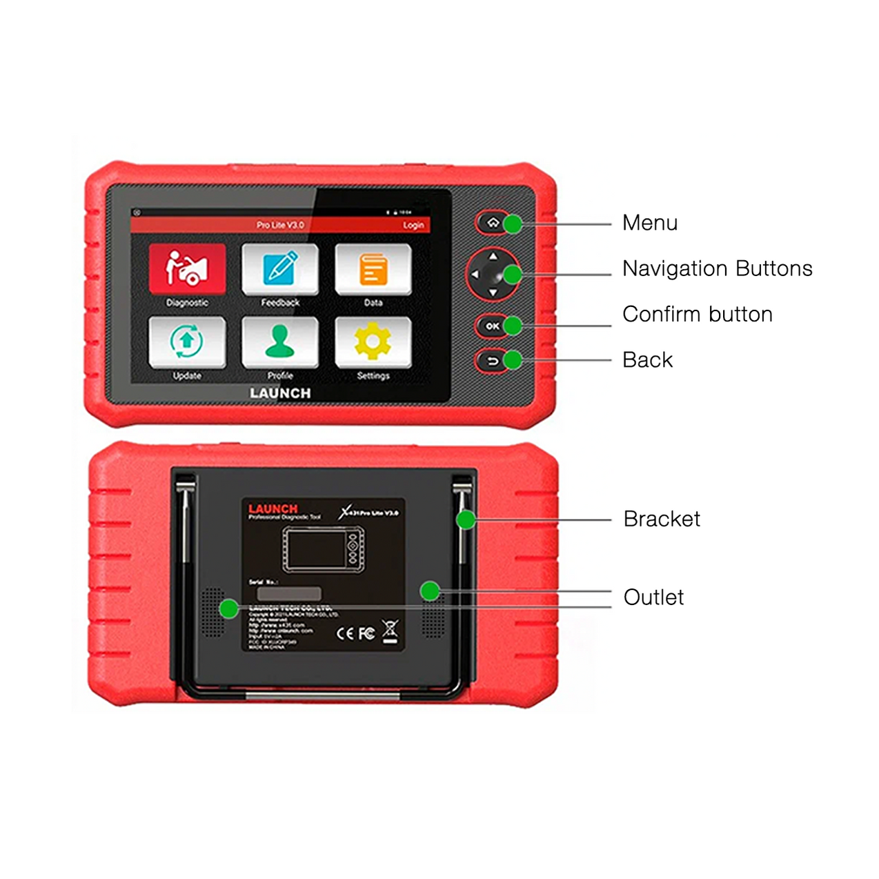 Launch X431 Pro Lite v3 Diagnostic Scan Tool Stahlcar Scan Tools