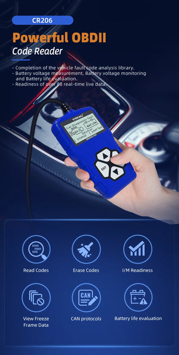 UDIAG CR206 OBD2 Engine Code Reader