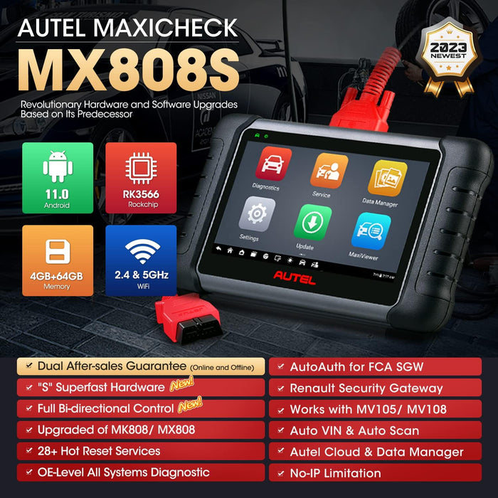 Autel MX808S Automotive Diagnostic Tool - NZ Edition