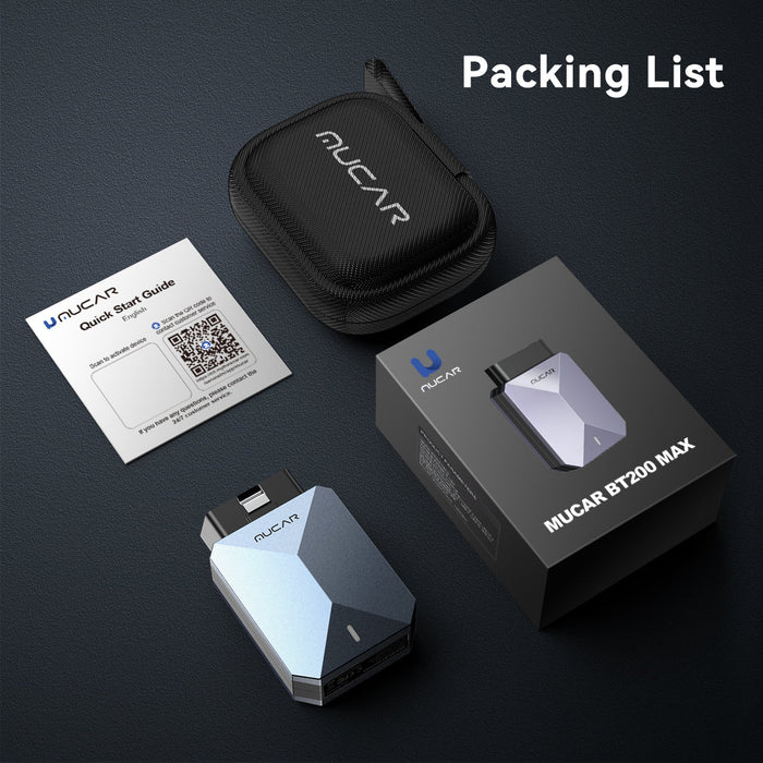 Mucar BT200 Max All Systems All Makes Scan Tool for Android/iOS