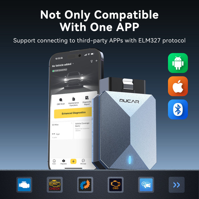 Mucar BT200 Max All Systems All Makes Scan Tool for Android/iOS