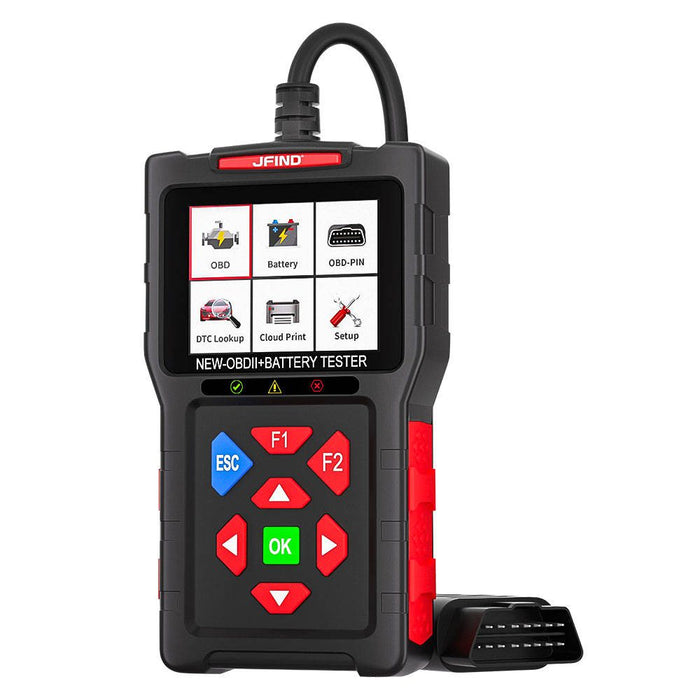 JFIND JF700 OBD2 Code Reader + Battery Tester