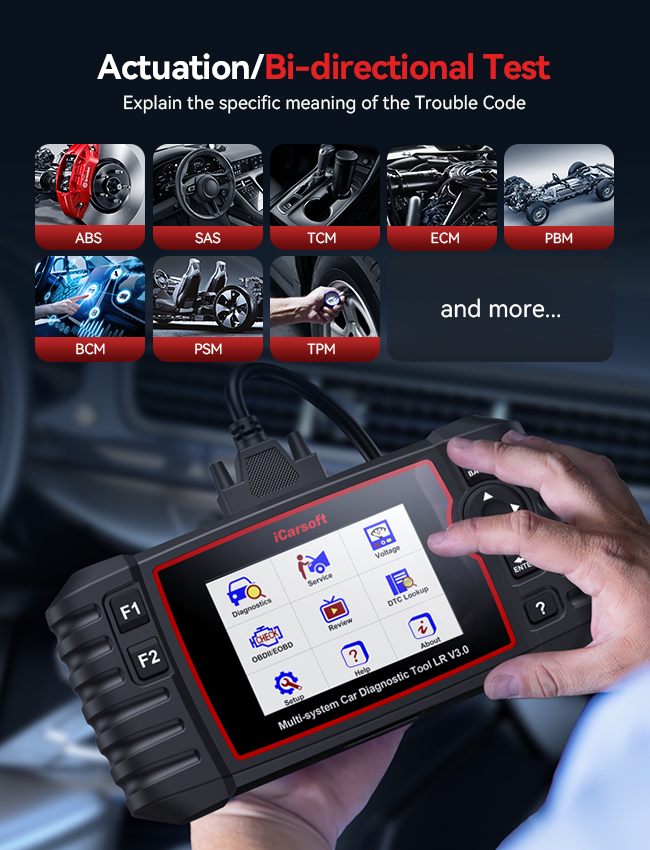 iCarsoft LR V3.0 Land Rover/Rover/Jaguar Diagnostic Scan Tool