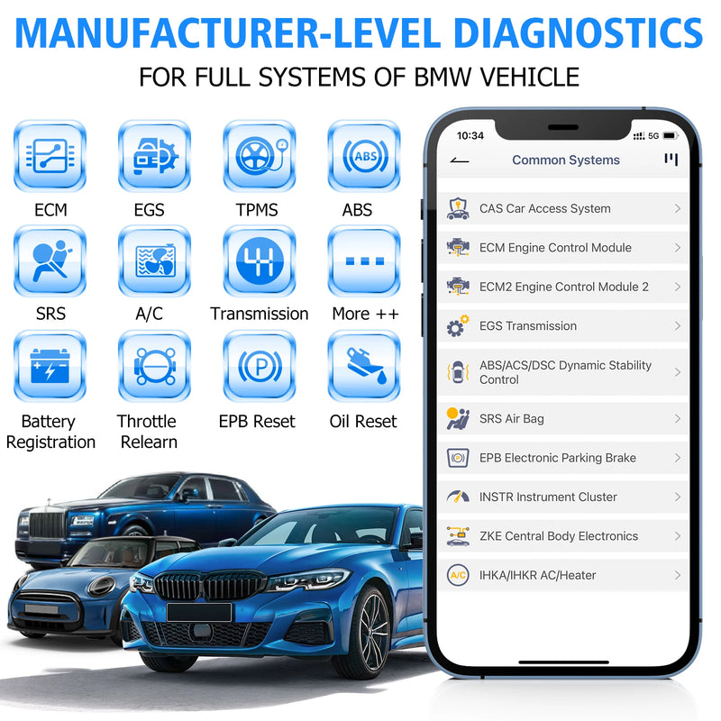 Ancel BD300 BMW Full Systems Diagnostic Tool for Android/iOS