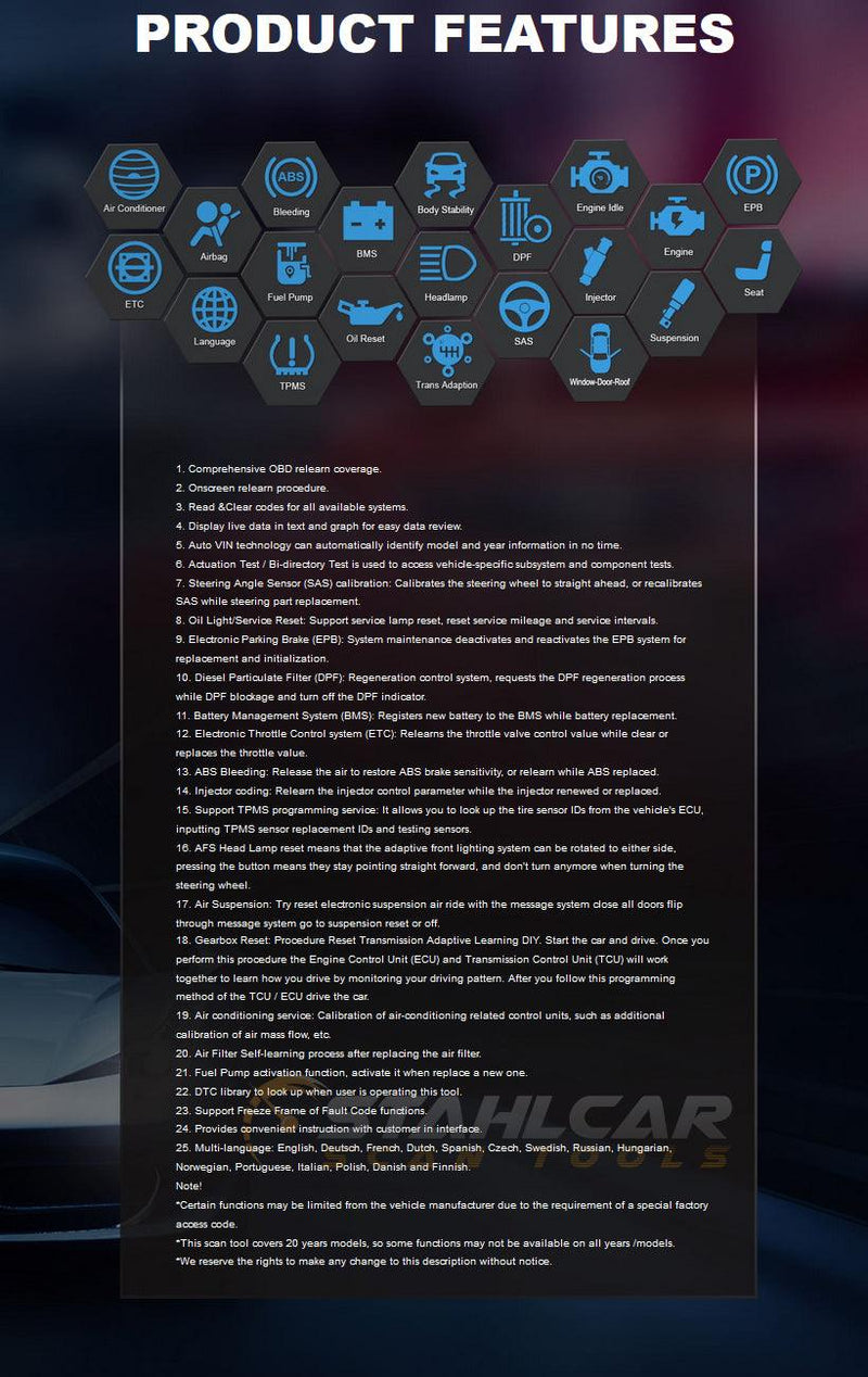iCarsoft CR Pro+ All Makes All Systems Scan Tool - Stahlcar Scan Tools
