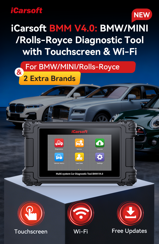 iCarsoft BMM V4.0 BMW MINI Rolls-Royce diagnostic scan tool