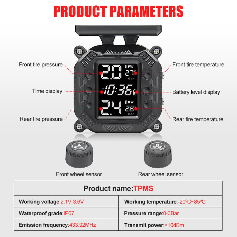 Motorcycle Tyre Pressure Monitoring System