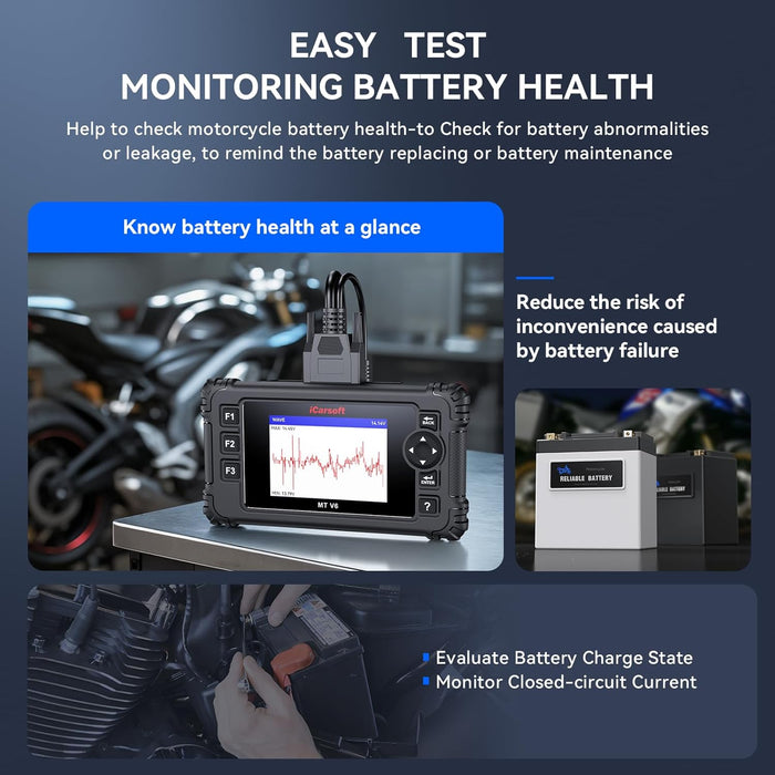iCarsoft MT V6 BMW Motorcycle Diagnostic Scanner