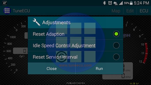 Tune ECU Bluetooth Tool for Android Motorbike Diagnostics