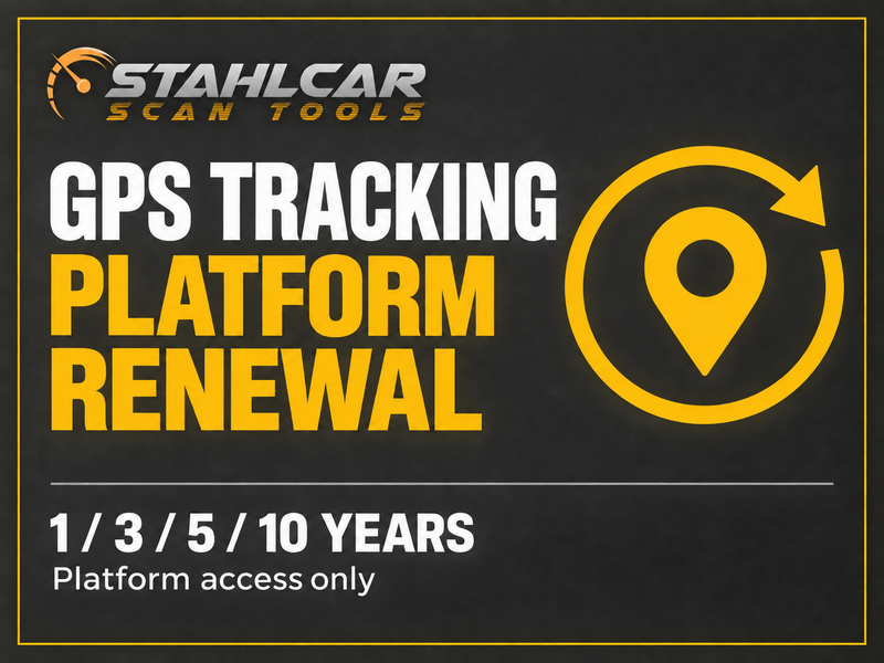 Stahlcar Scan Tools GPS tracking platform renewal, 1, 3, 5 or 10 years.