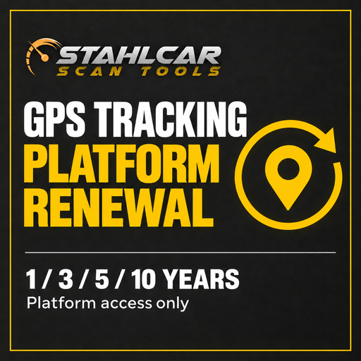 Stahlcar GPS Tracking Platform Renewal, 1, 3, 5 or 10 years. Platform access only.