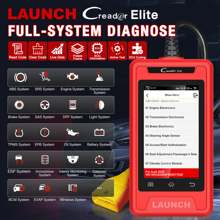 Launch CRE903 Multi Systems Scan Tool