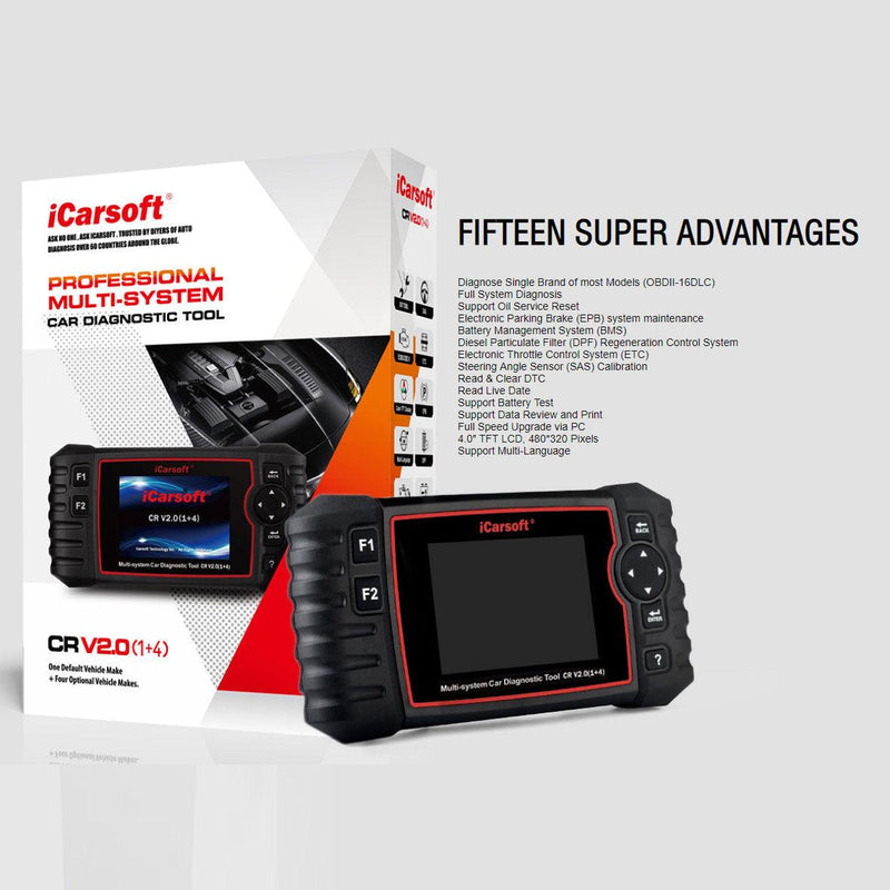 iCarsoft CR V2.0 All Systems Scan Tool - Stahlcar Scan Tools
