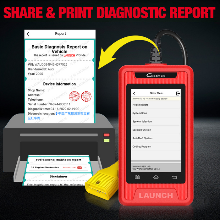 Launch CRE901 Multi Systems Scan Tool