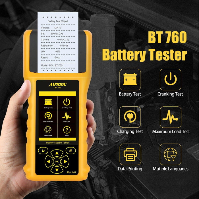 AUTOOL BT760 Battery Tester - Stahlcar Scan Tools