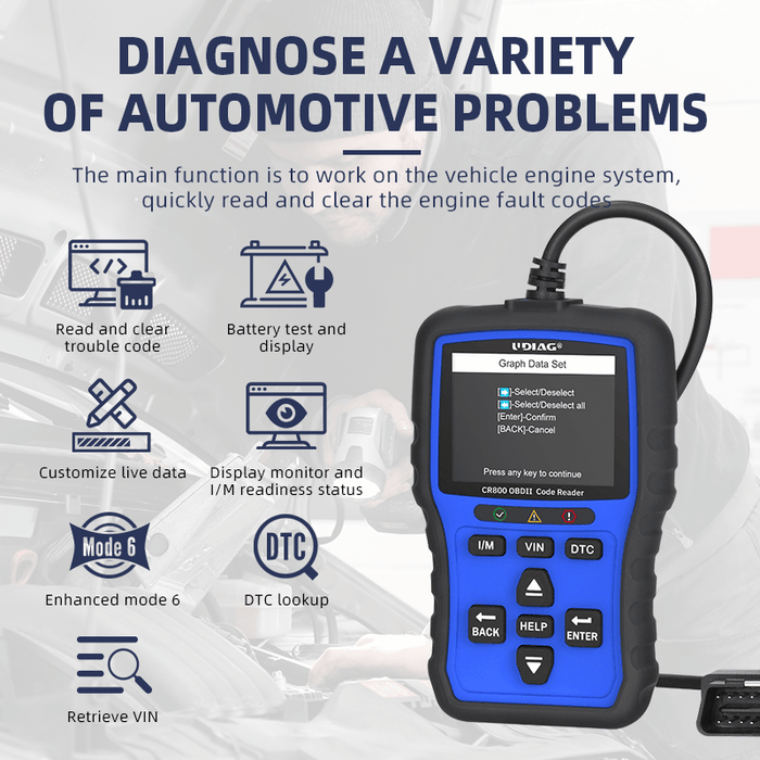 CR200 OBD2 Code Reader - UDIAG