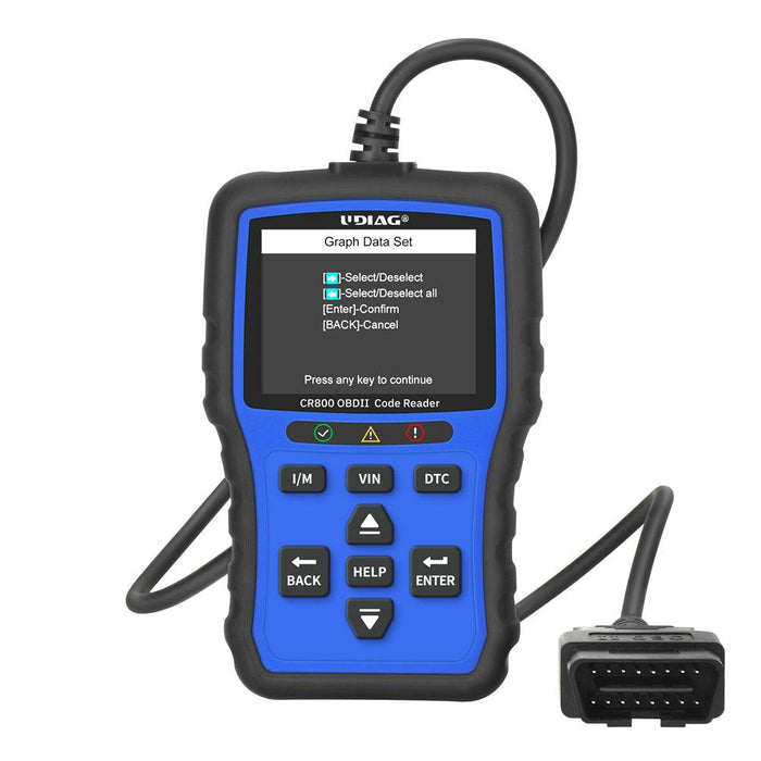 UDIAG CR800 OBD2 Car Live Data/Code Reader - Stahlcar Scan Tools