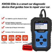 Konnwei KW350 Audi/VW/Skoda All Systems Scan Tool - Stahlcar Scan Tools