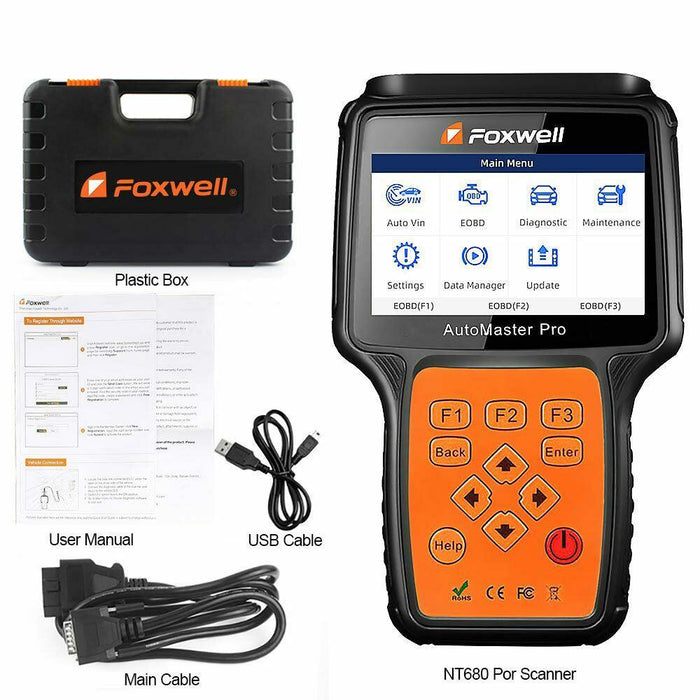 Foxwell NT680 Pro All Systems OBDI/OBDII Scan Tool - Stahlcar Scan Tools