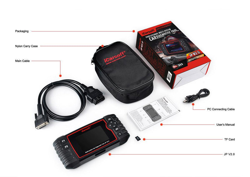 iCarsoft JP V2.0 Japanese Vehicle Scan tool - Stahlcar Scan Tools