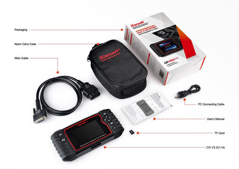 iCarsoft CR V2.0 All Systems Scan Tool - Stahlcar Scan Tools